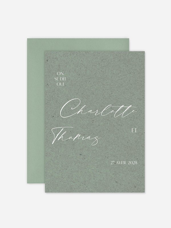 Faire-part de mariage Élégance manuscrite