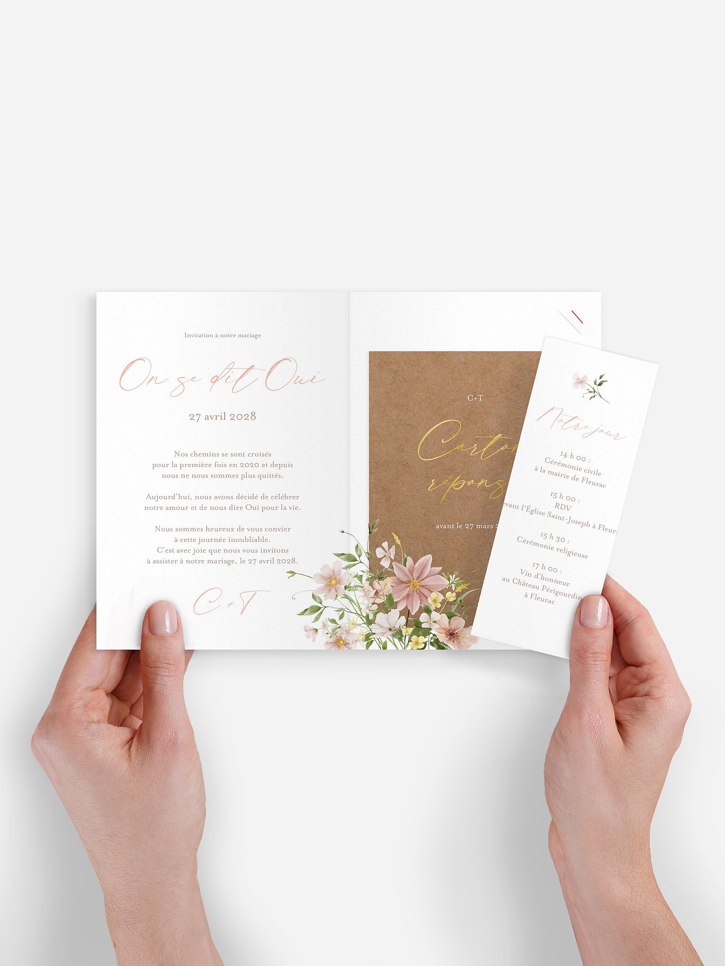 Faire-part de mariage Effluve florale