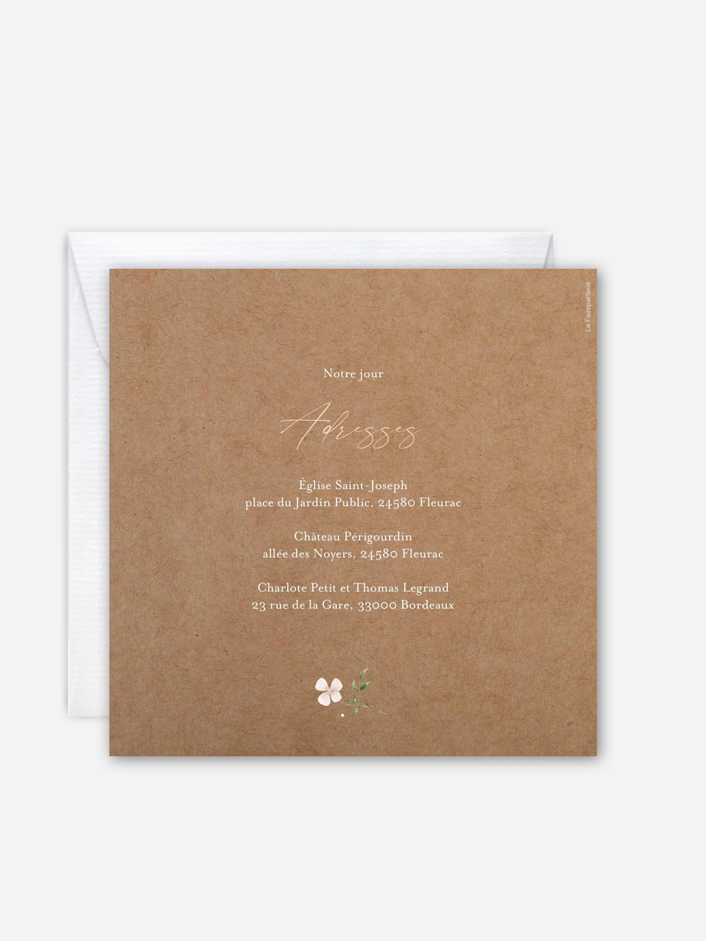 Faire-part de mariage Effluve florale