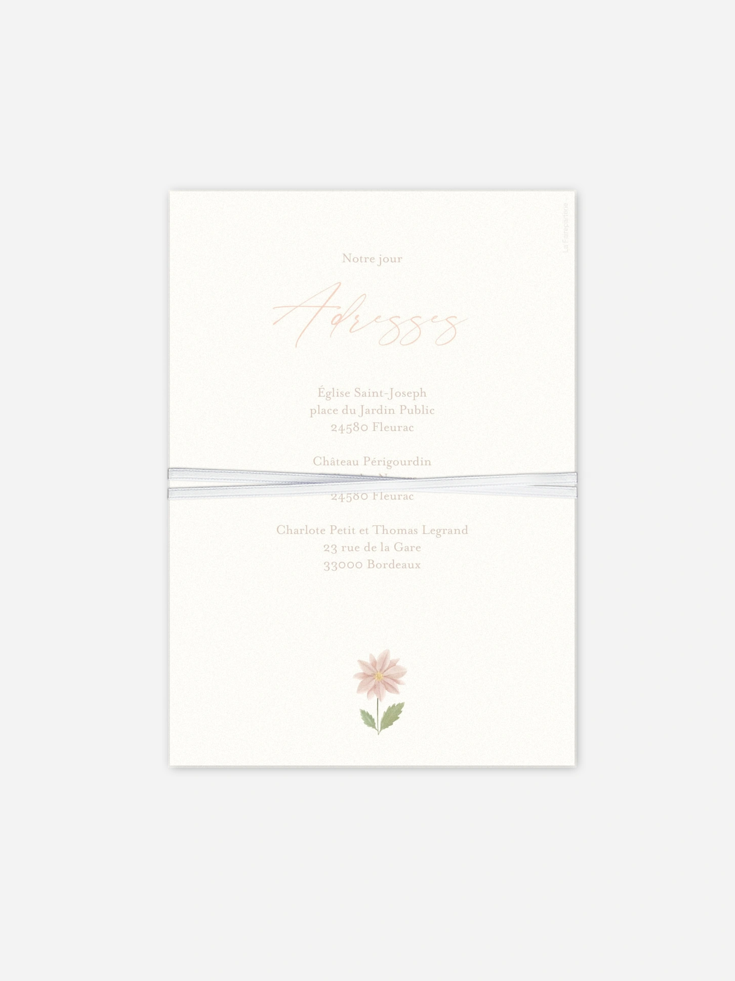 Faire-part de mariage Effluve florale