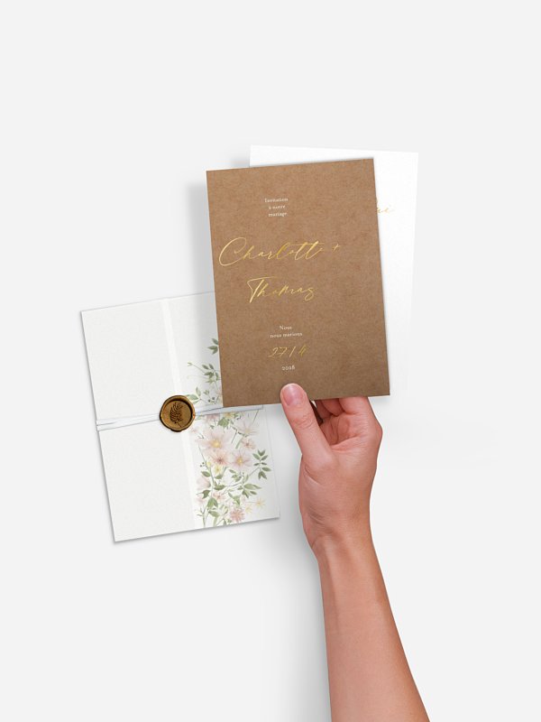 Faire-part de mariage Effluve florale