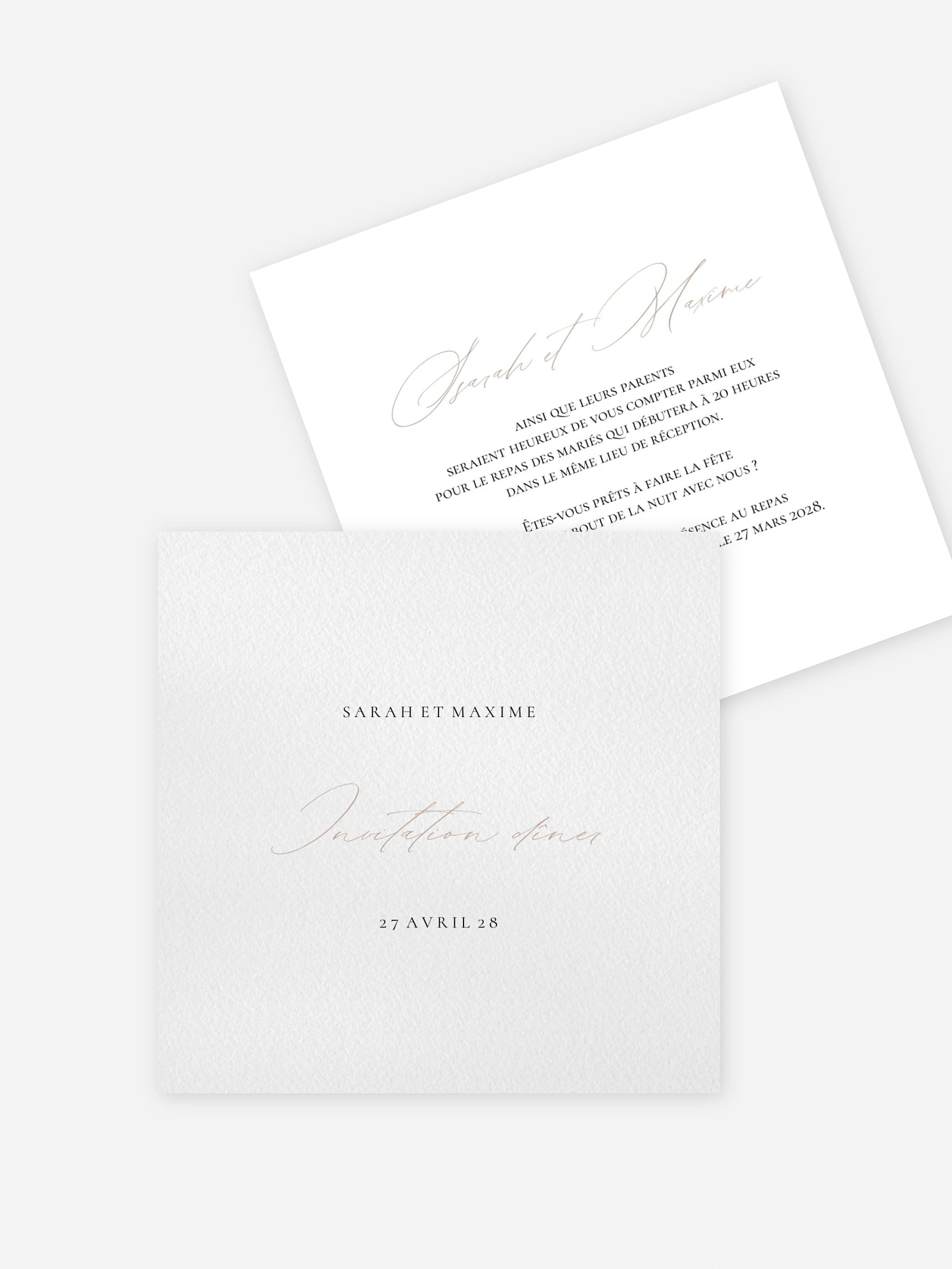 Carton d'invitation Détails