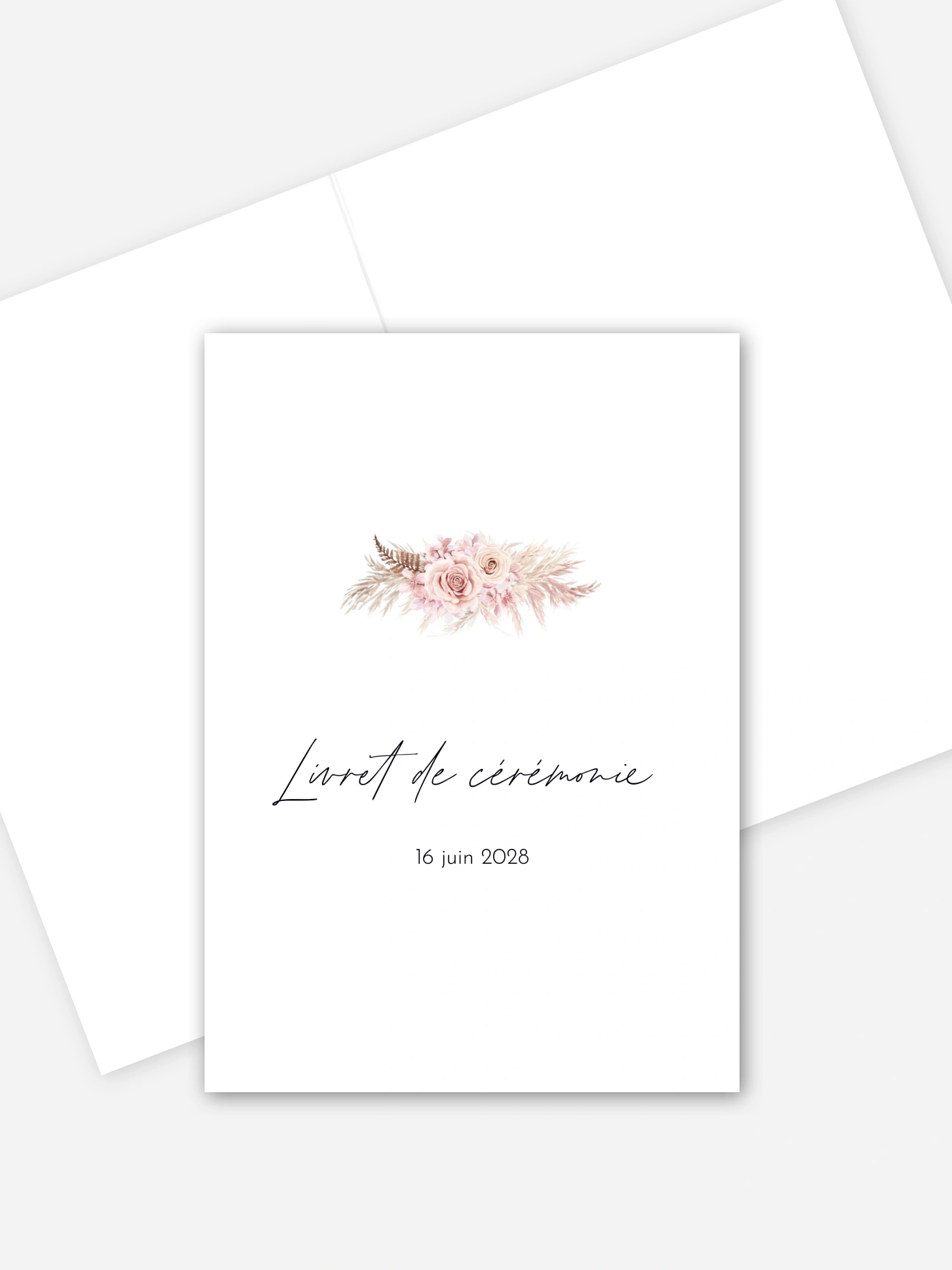 Livret de messe mariage Escapade Boho