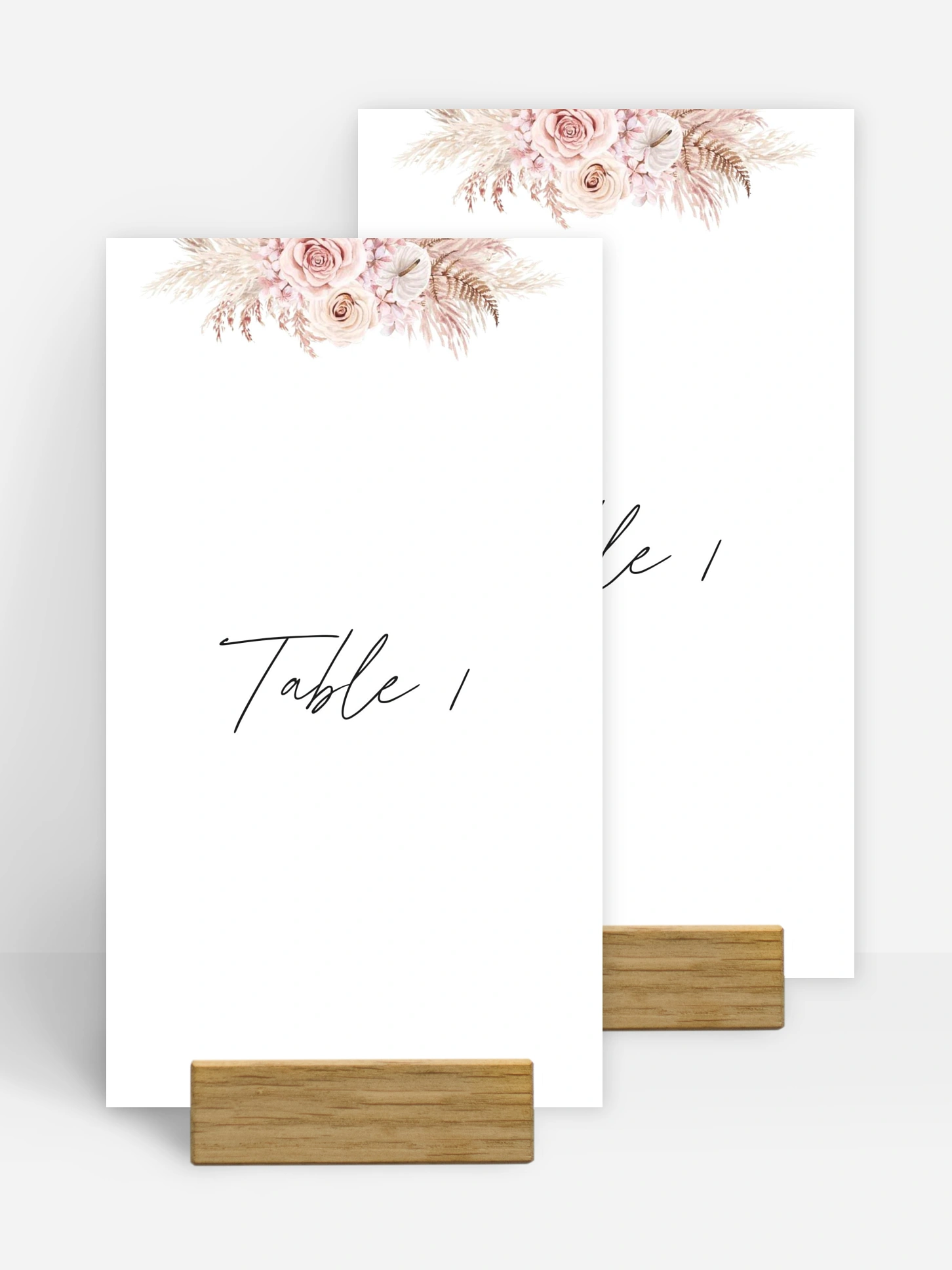 Numéro de table mariage Escapade Boho