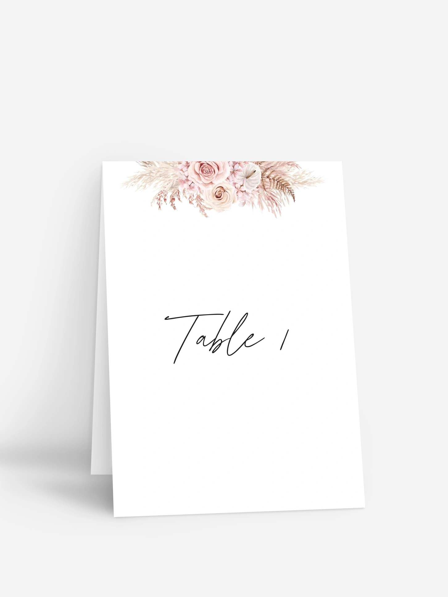 Numéro de table mariage Escapade Boho
