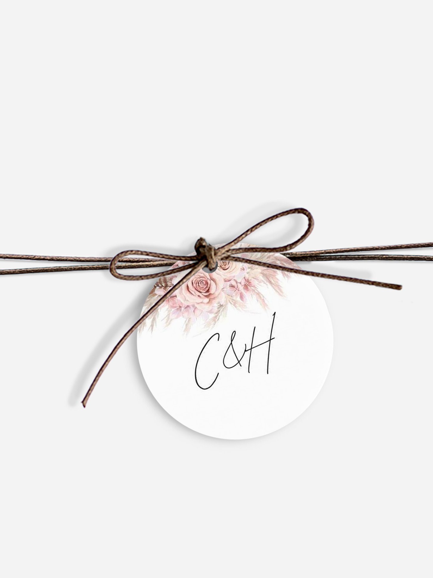Étiquette avec ruban Escapade Boho