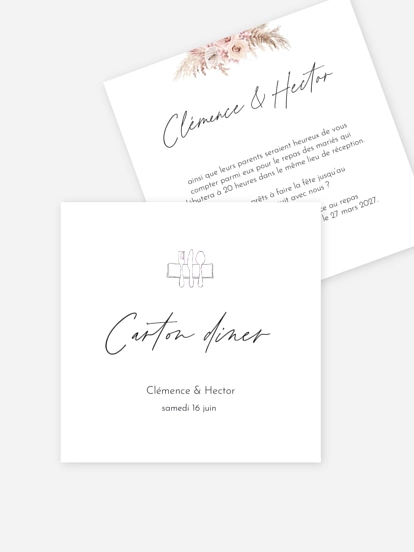 Carton d'invitation Escapade Boho