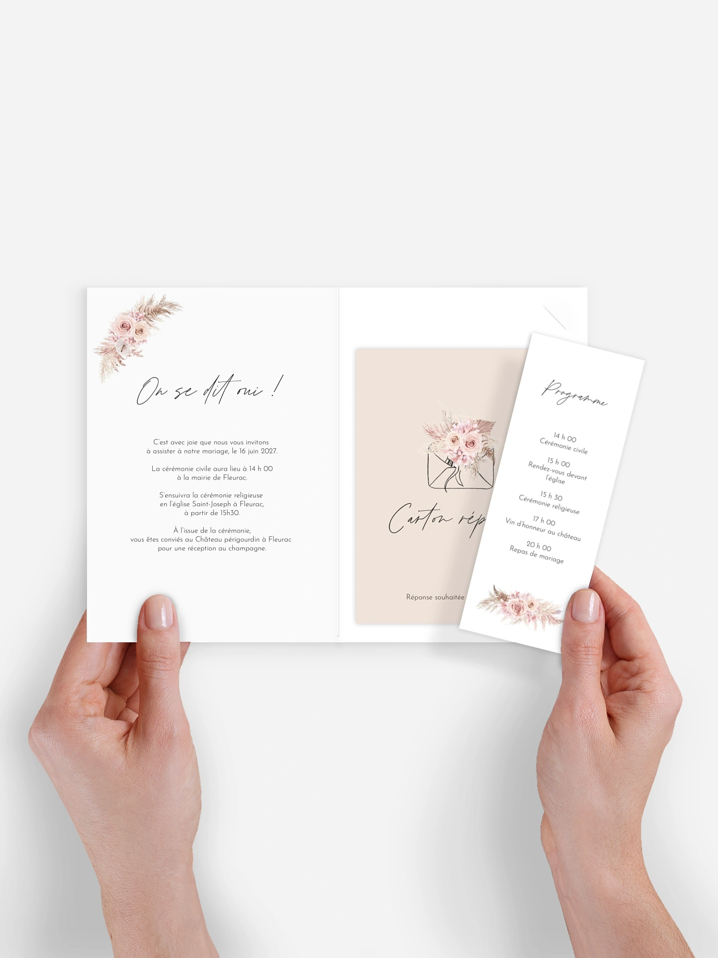 Faire-part de mariage Escapade Boho