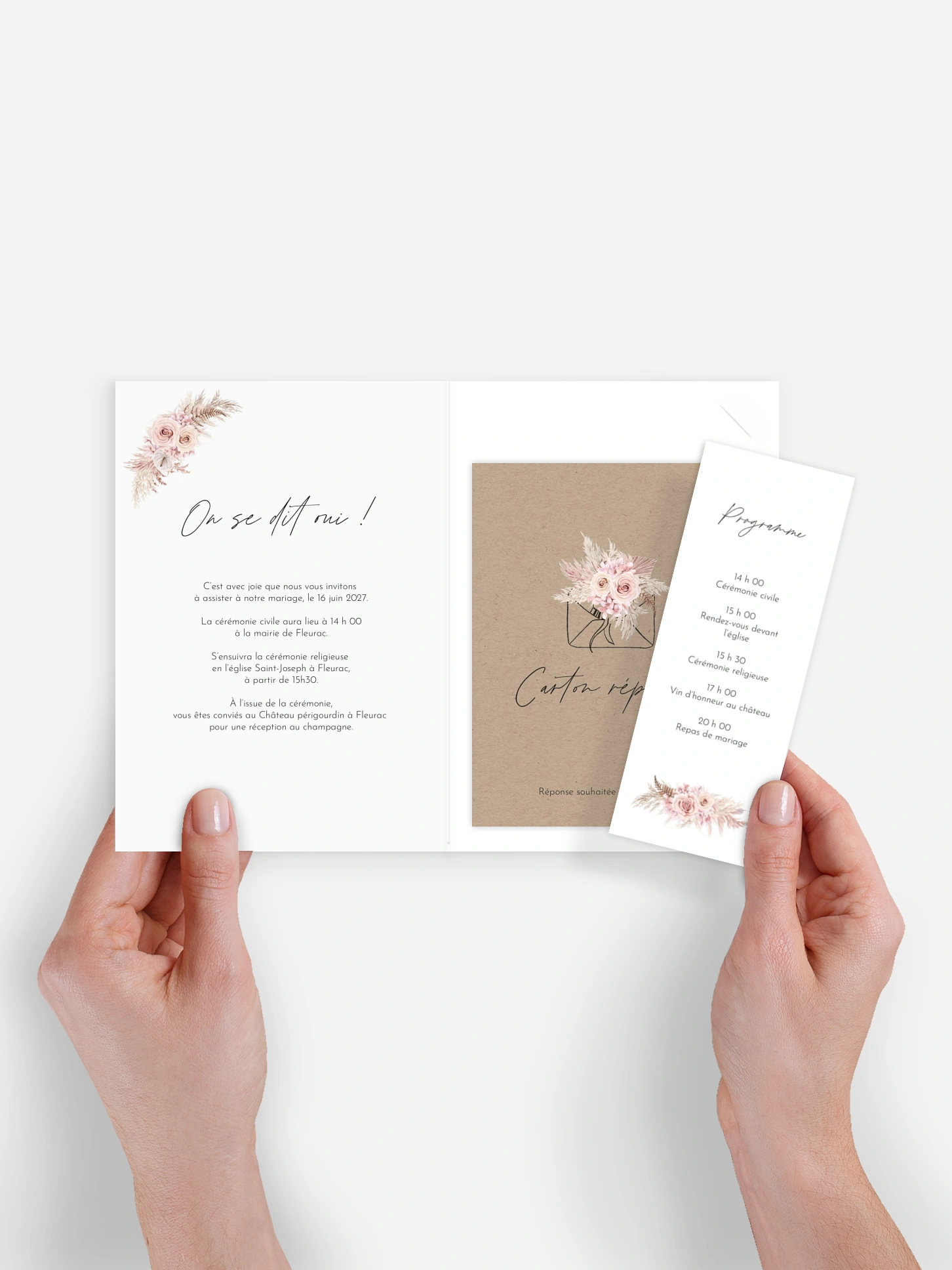 Faire-part de mariage Escapade Boho
