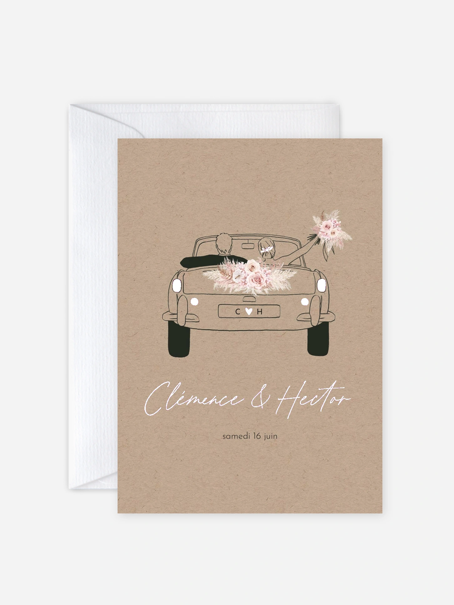 Faire-part de mariage Escapade Boho