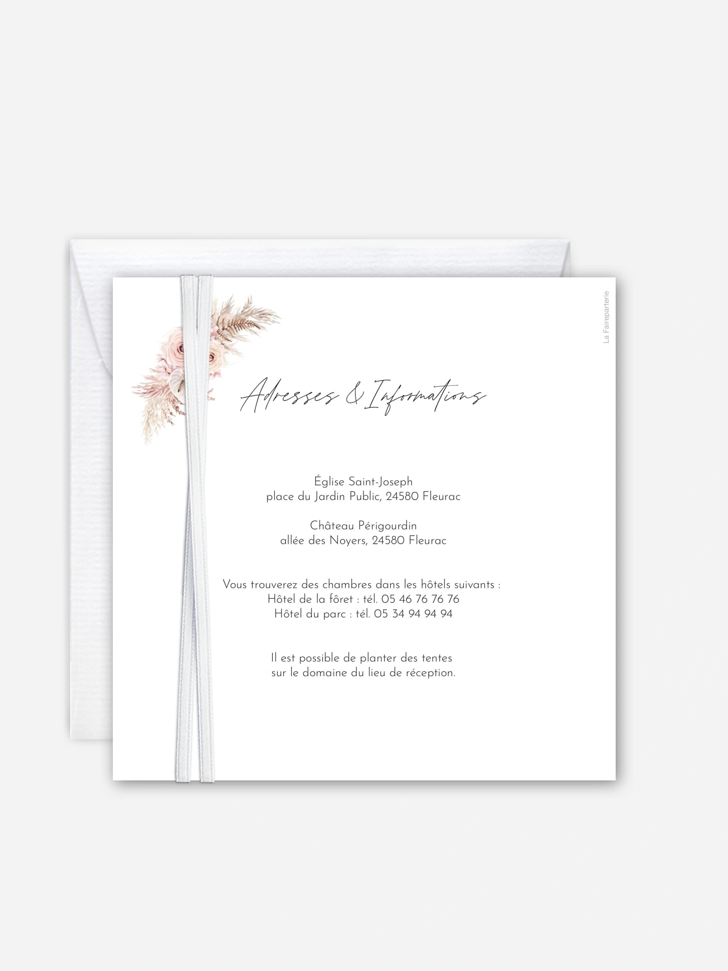 Faire-part de mariage Escapade Boho
