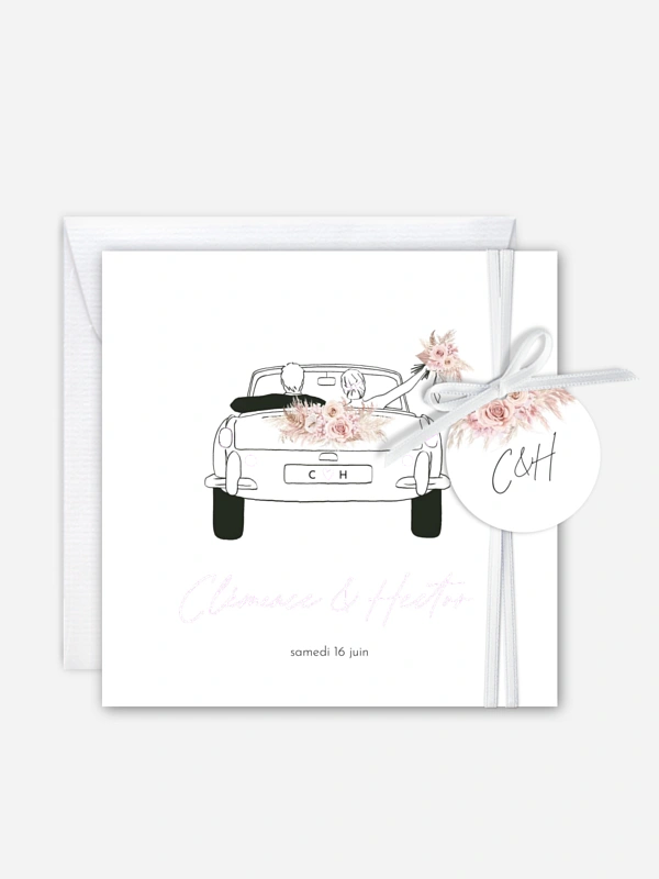Faire-part de mariage Escapade Boho
