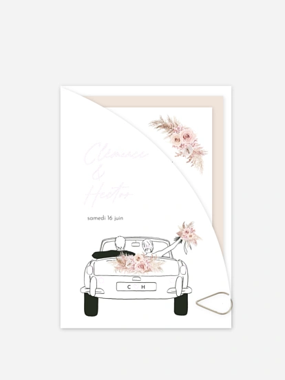 Faire-part de mariage Escapade Boho