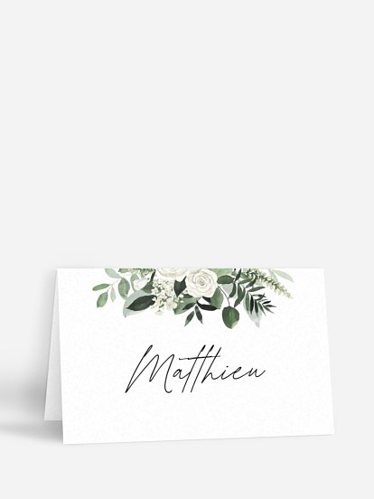 Marque-place mariage Escapade Greenery