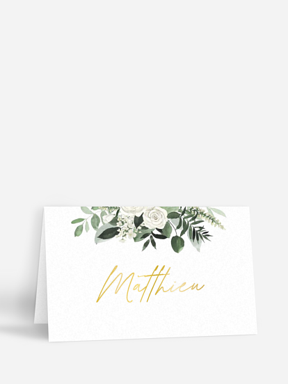 Marque-place mariage Escapade Greenery