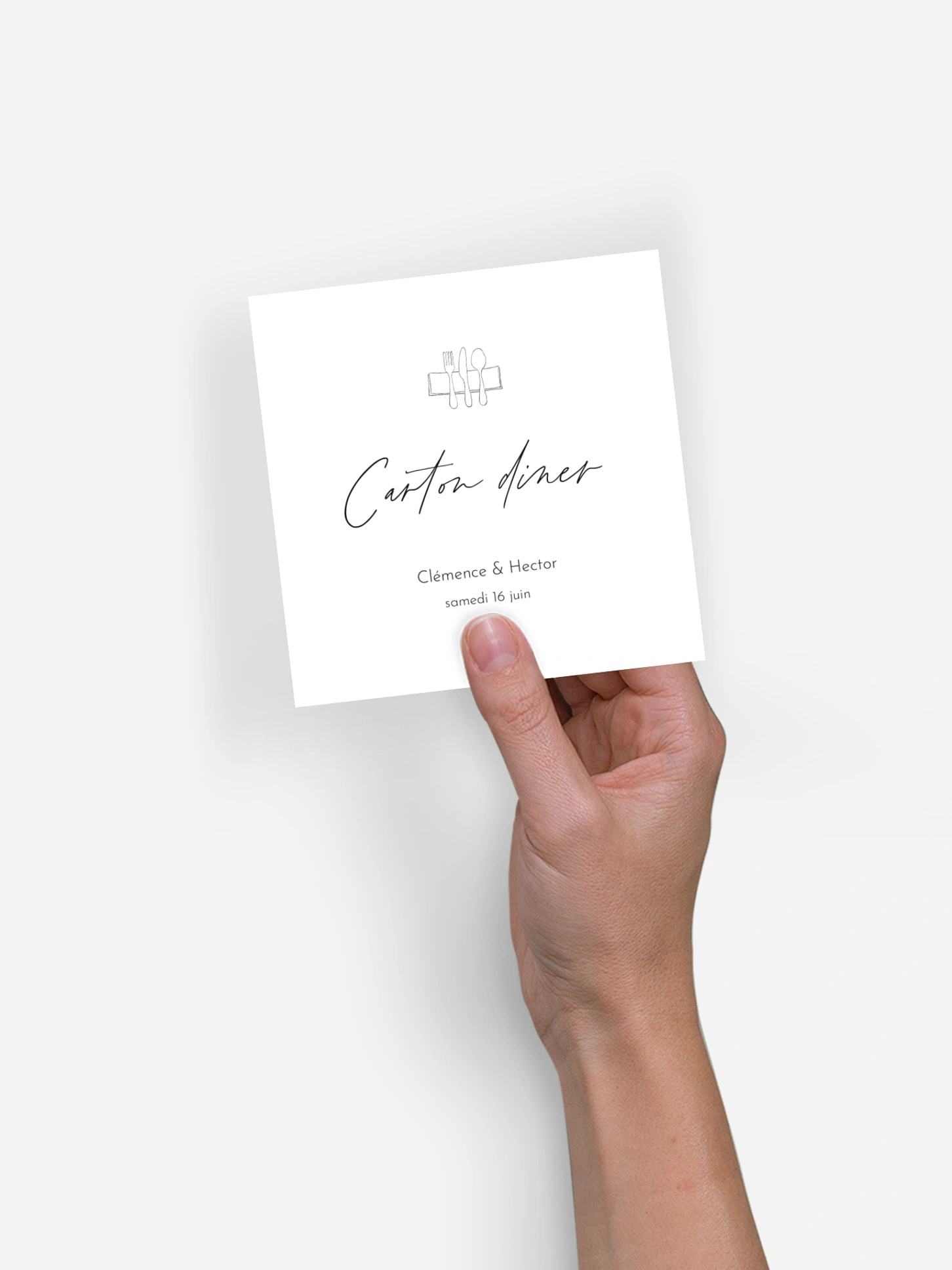 Carton d'invitation Escapade Greenery
