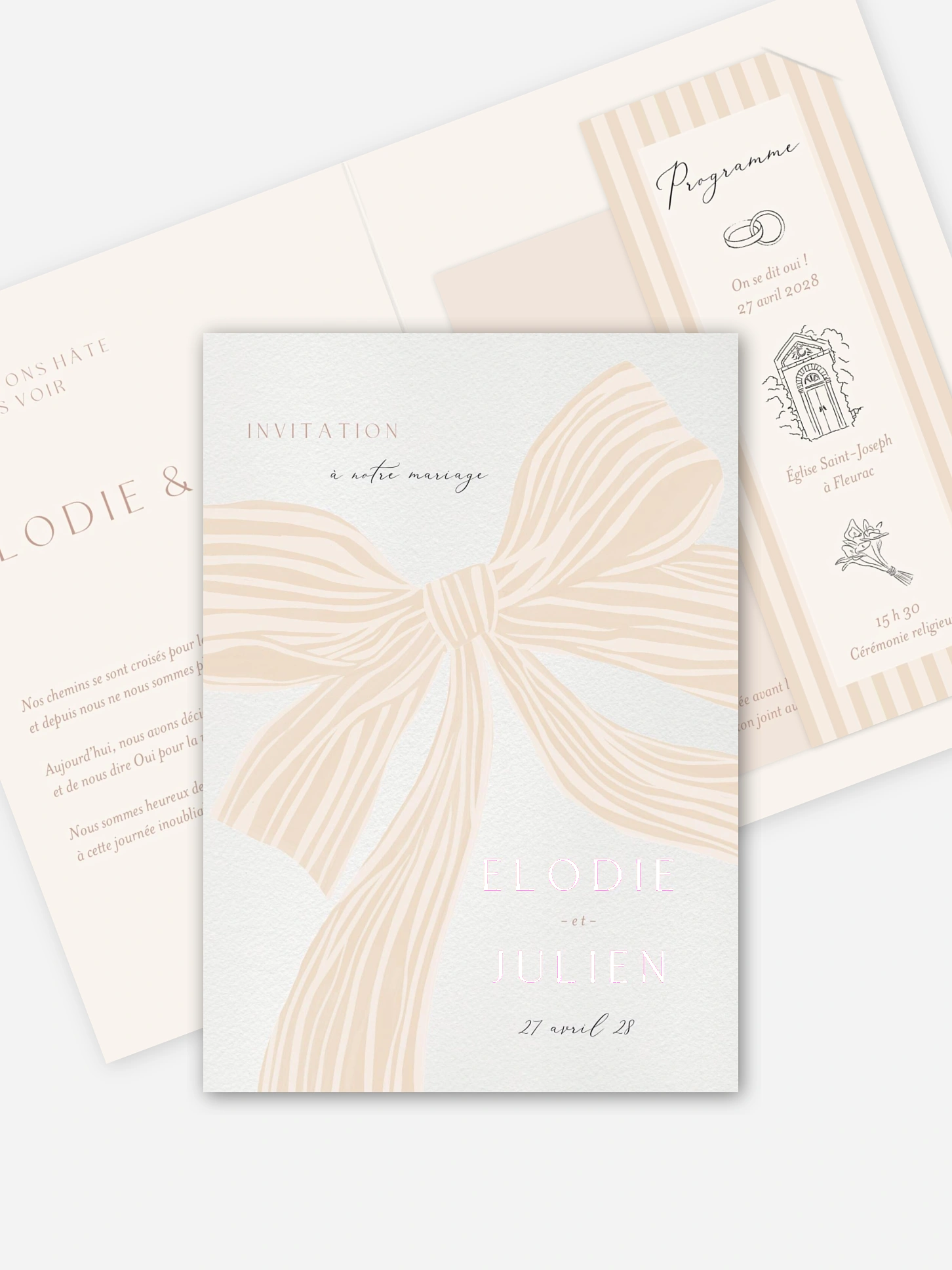 Faire-part de mariage Liens d’amour