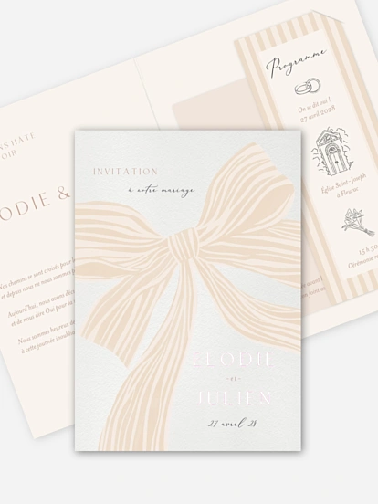 Faire-part de mariage Liens d’amour