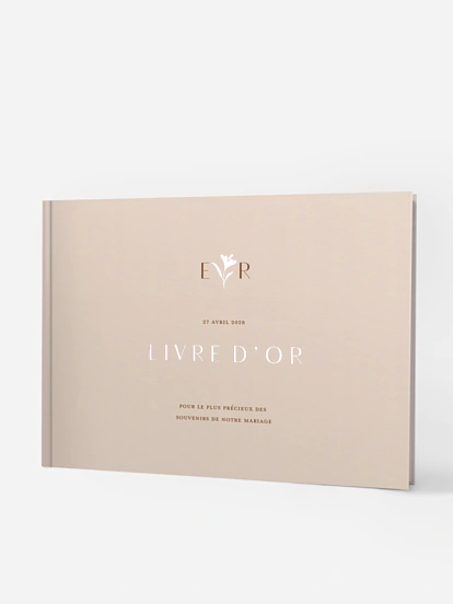 Livre d'or Élégant Monogramme