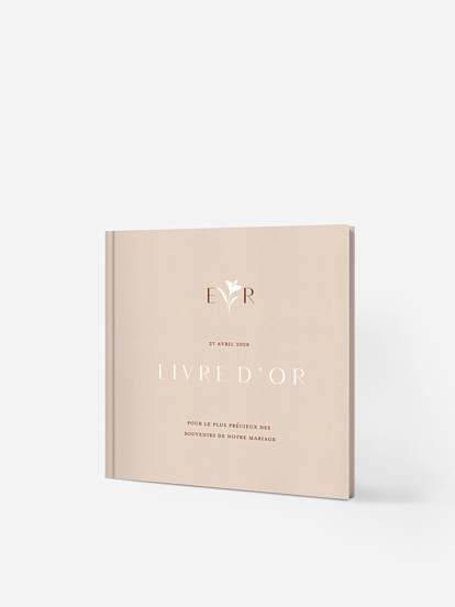 Livre d'or Élégant Monogramme