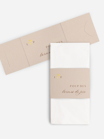 Étui pour mouchoir Élégant Monogramme