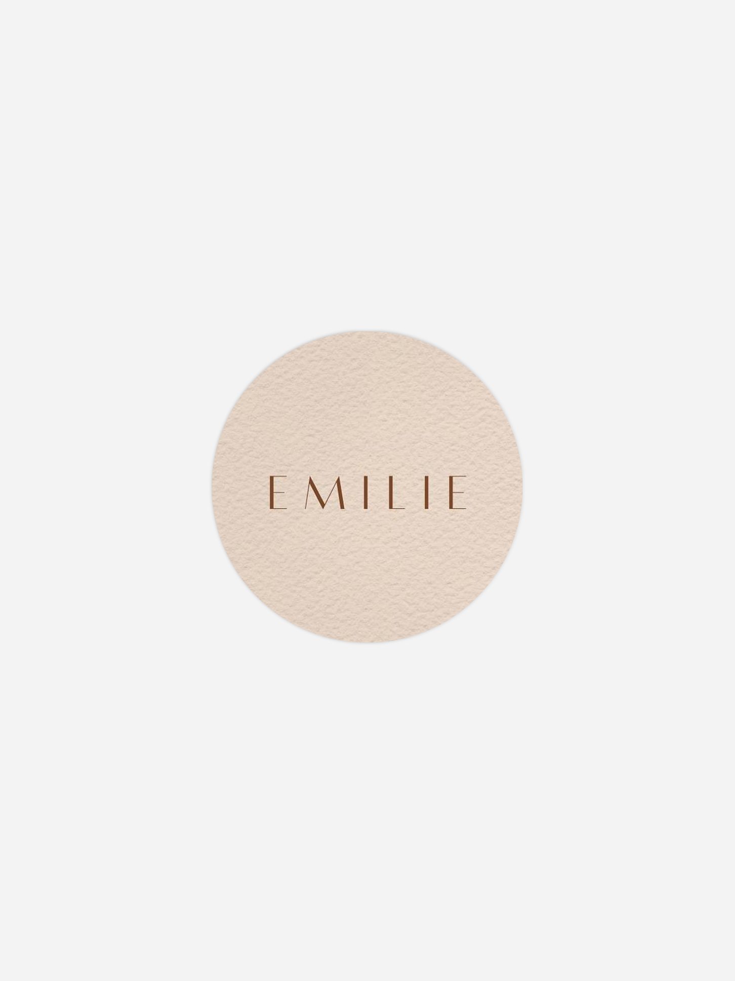 Étiquette cadeau individuelle Élégant Monogramme