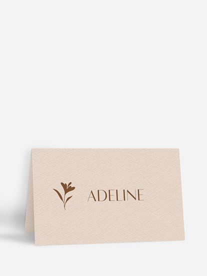 Marque-place mariage Élégant Monogramme