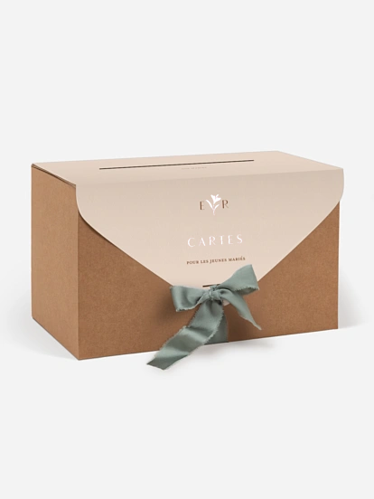 Urne Mariage Élégant Monogramme