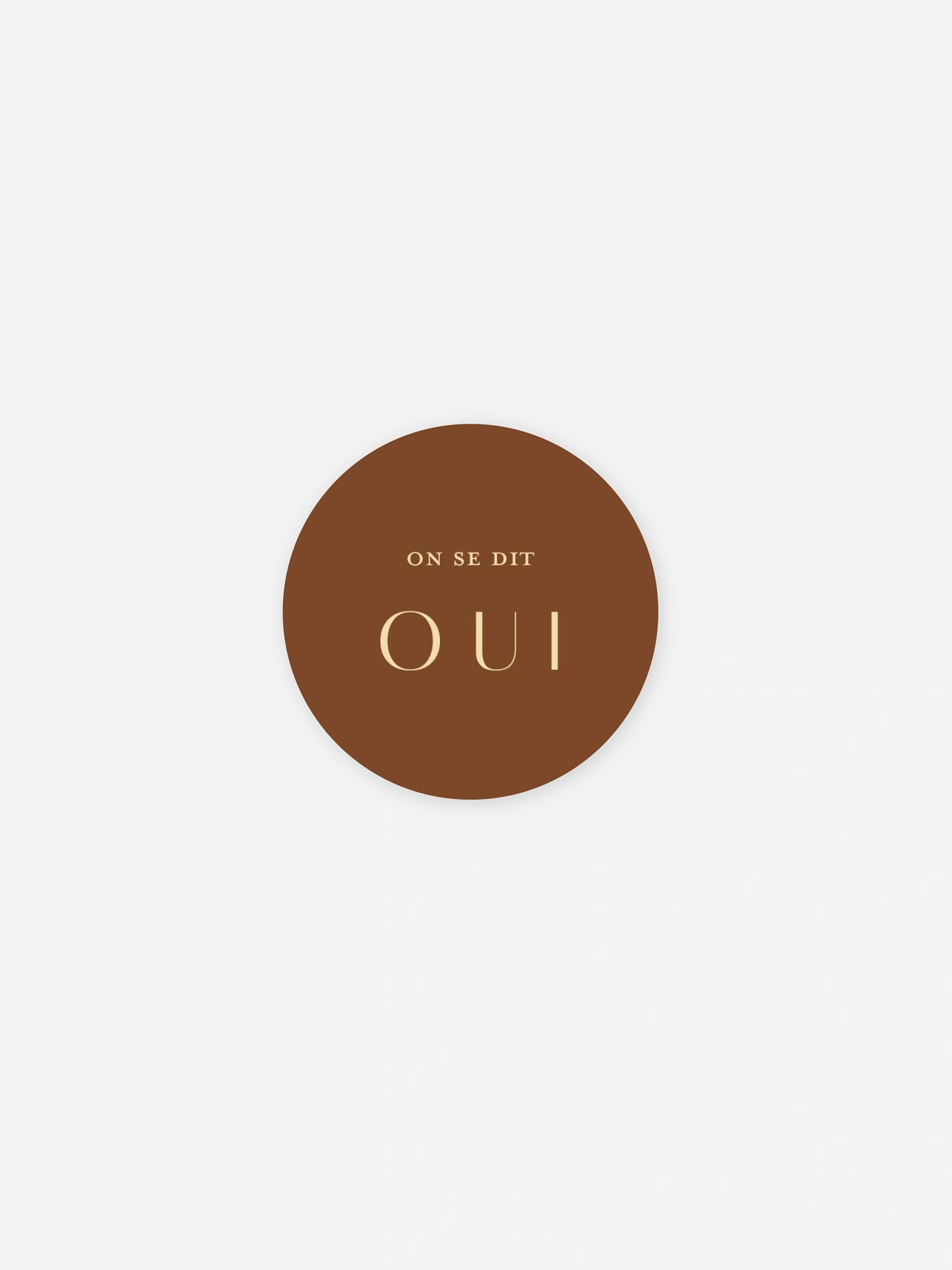 Stickers mariage Élégant Monogramme
