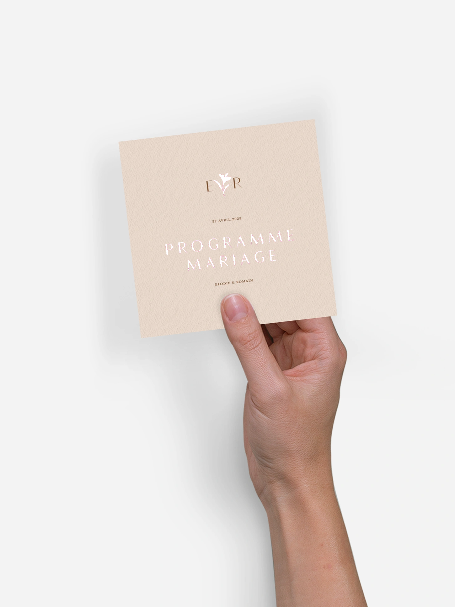 Programme mariage Élégant Monogramme