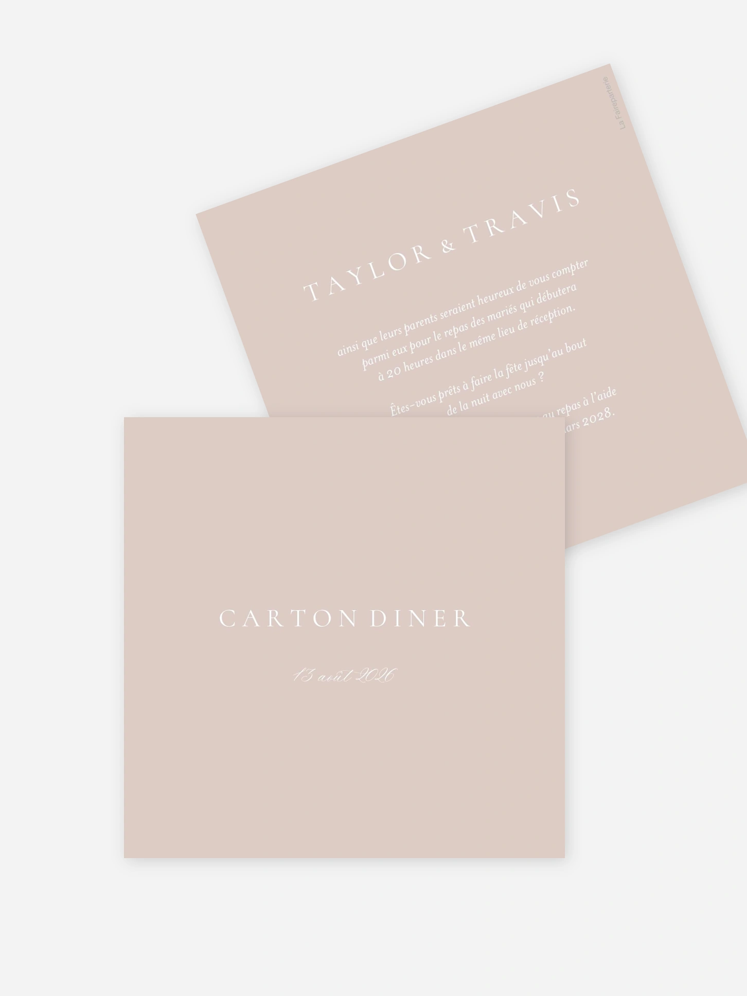 Carton d'invitation Enchanted Garden
