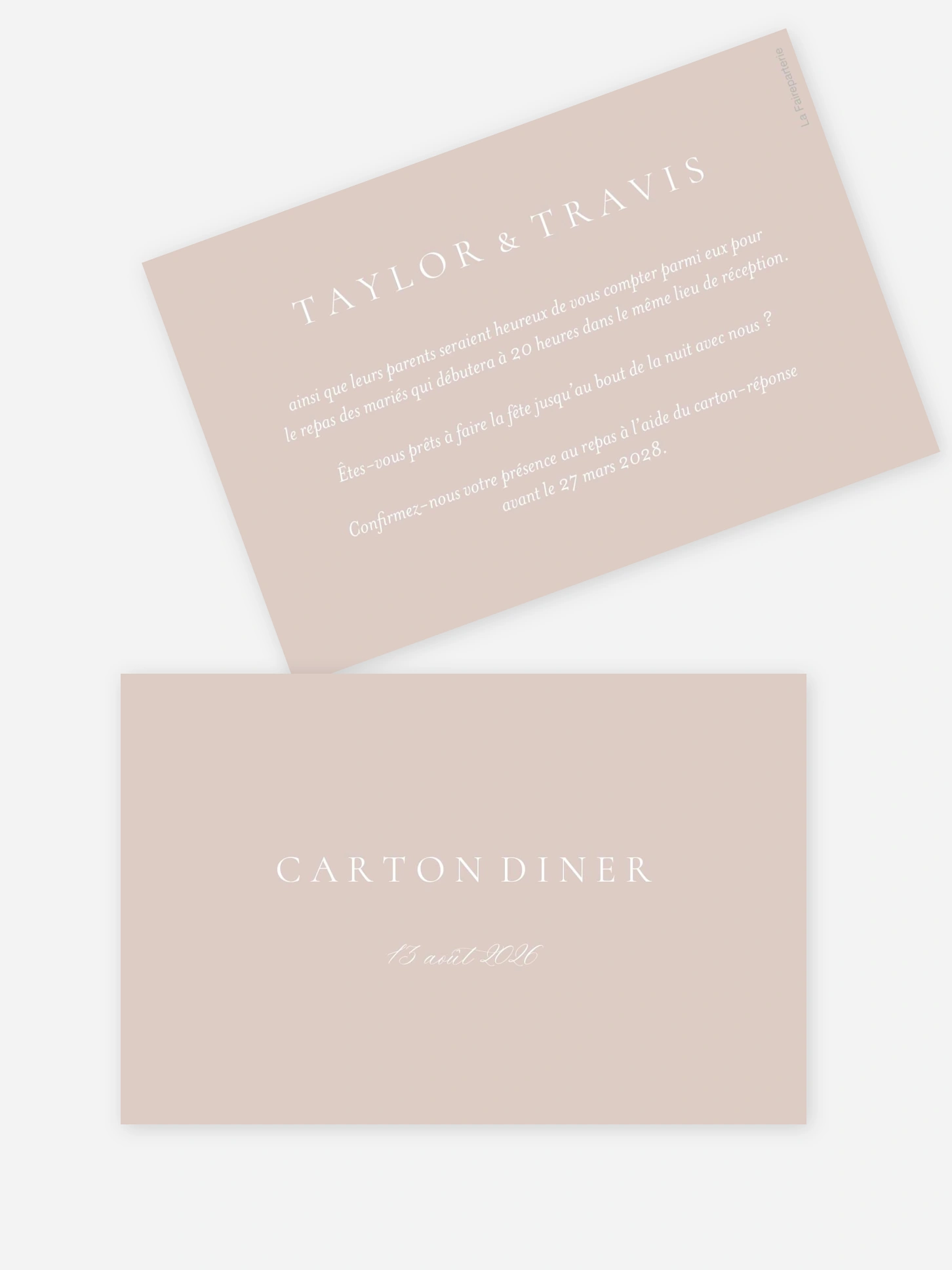 Carton d'invitation Enchanted Garden