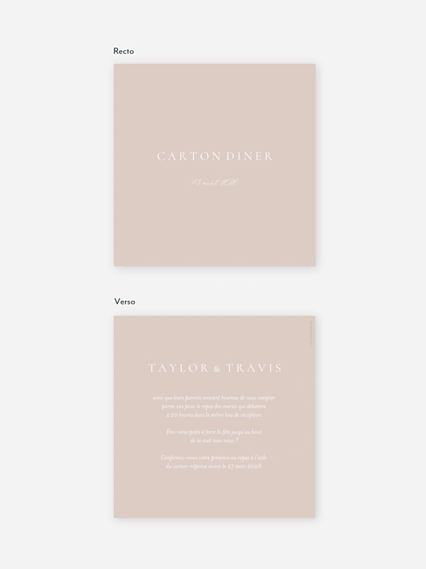 Carton d'invitation Enchanted Garden