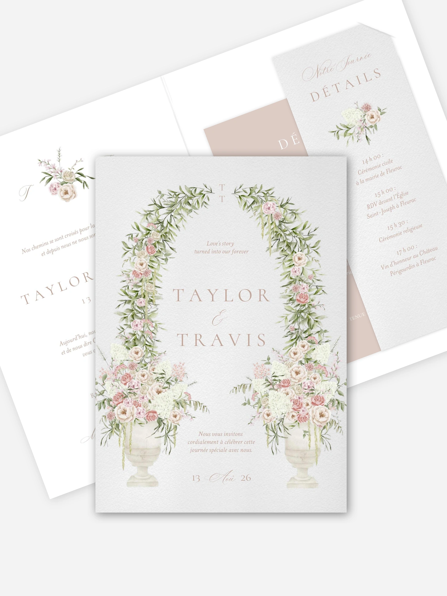 Faire-part de mariage Enchanted Garden