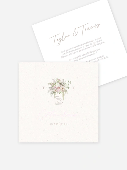 Carton d'invitation Our Love Story