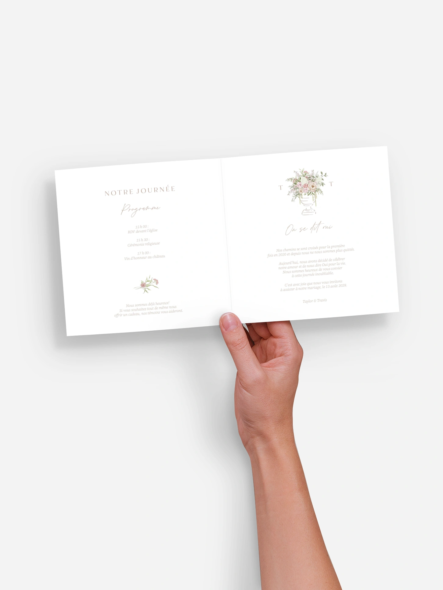 Faire-part de mariage Our Love Story