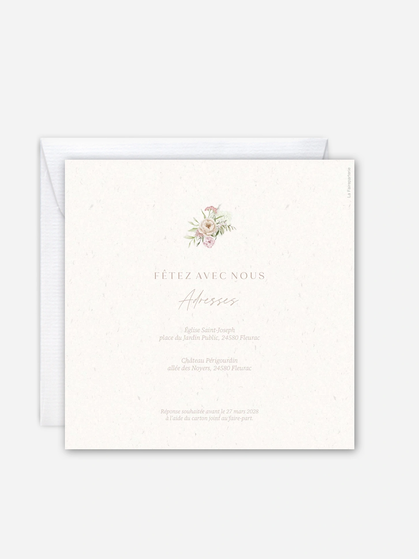 Faire-part de mariage Our Love Story