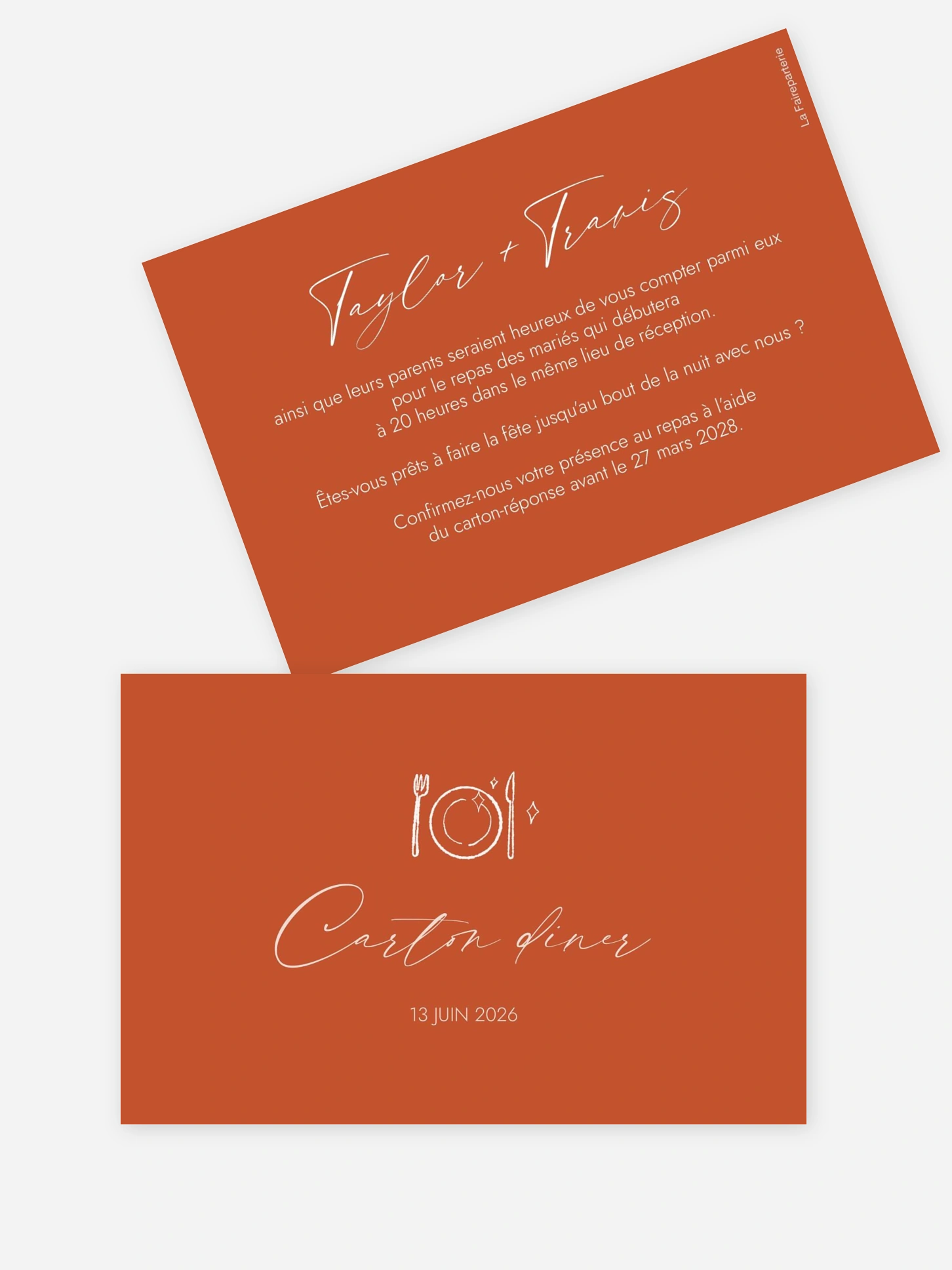 Carton d'invitation Paper Rings