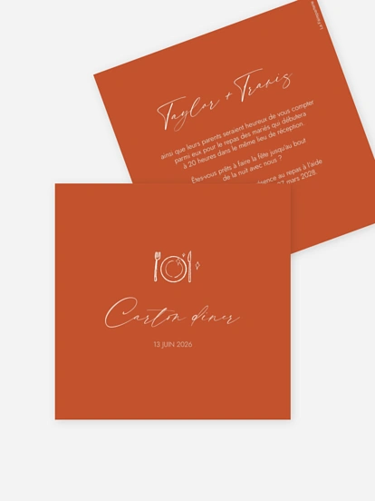 Carton d'invitation Paper Rings