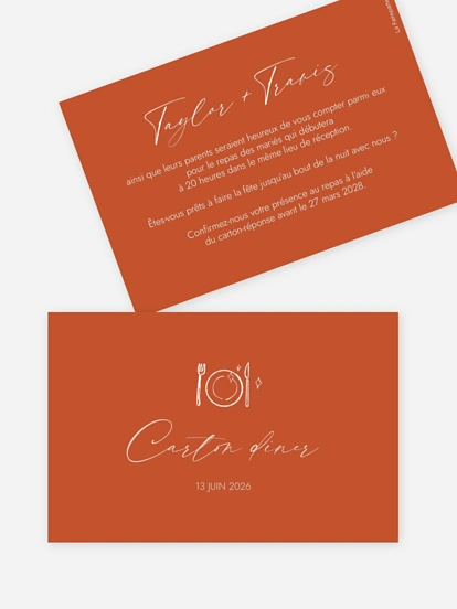 Carton d'invitation Paper Rings