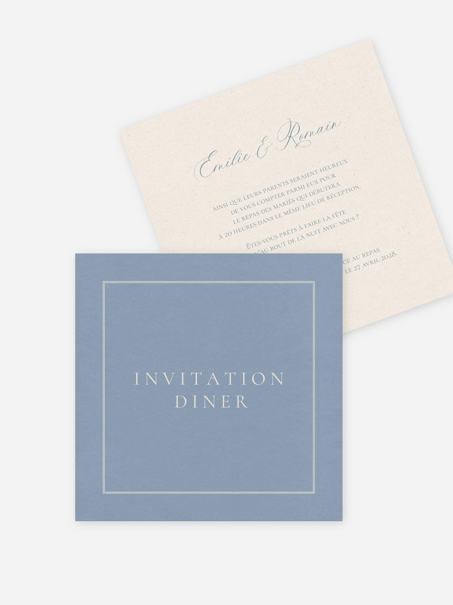 Carton d'invitation À jamais unis