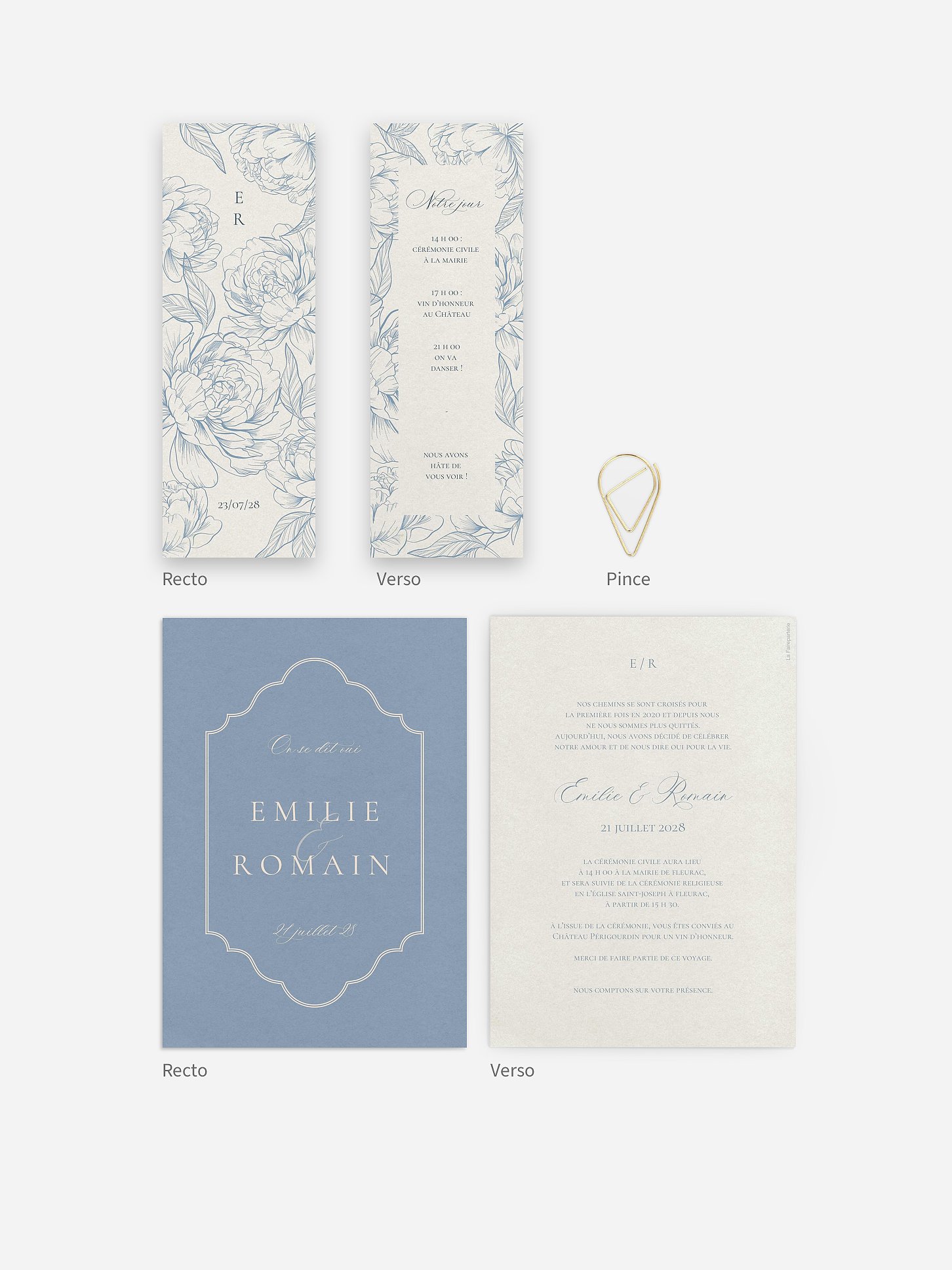 Faire-part de mariage À jamais unis