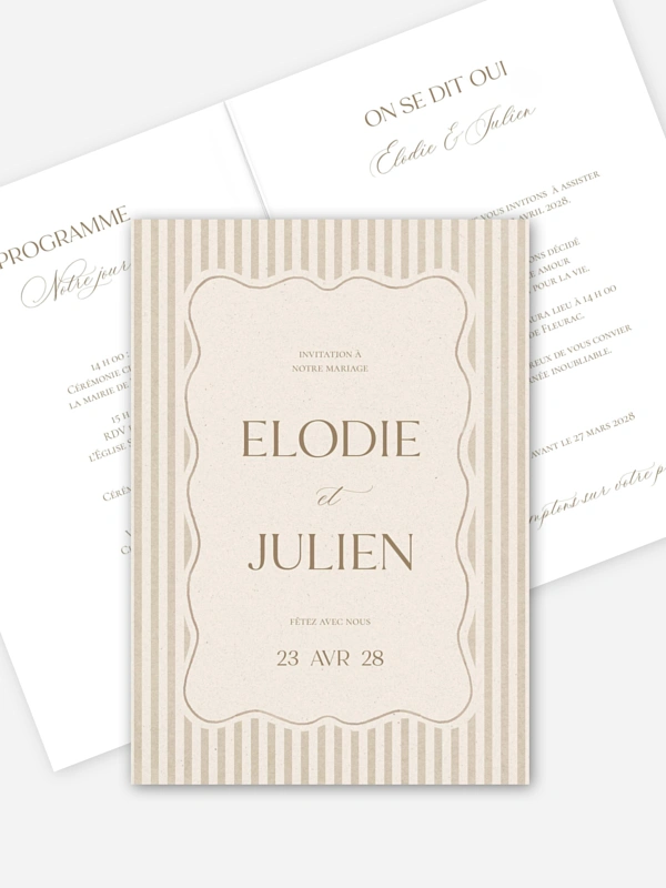 Faire-part de mariage Nos serments