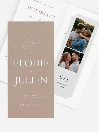 Faire-part de mariage Amour tendre