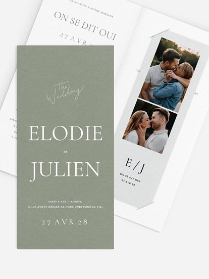 Faire-part de mariage Amour tendre