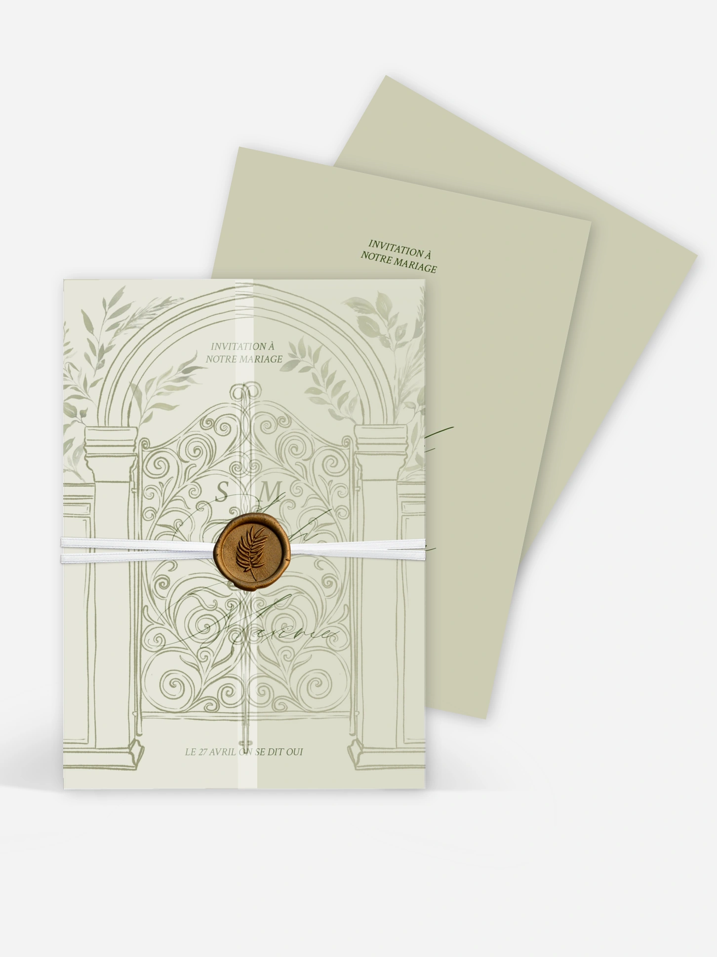 Faire-part de mariage Porte botanique