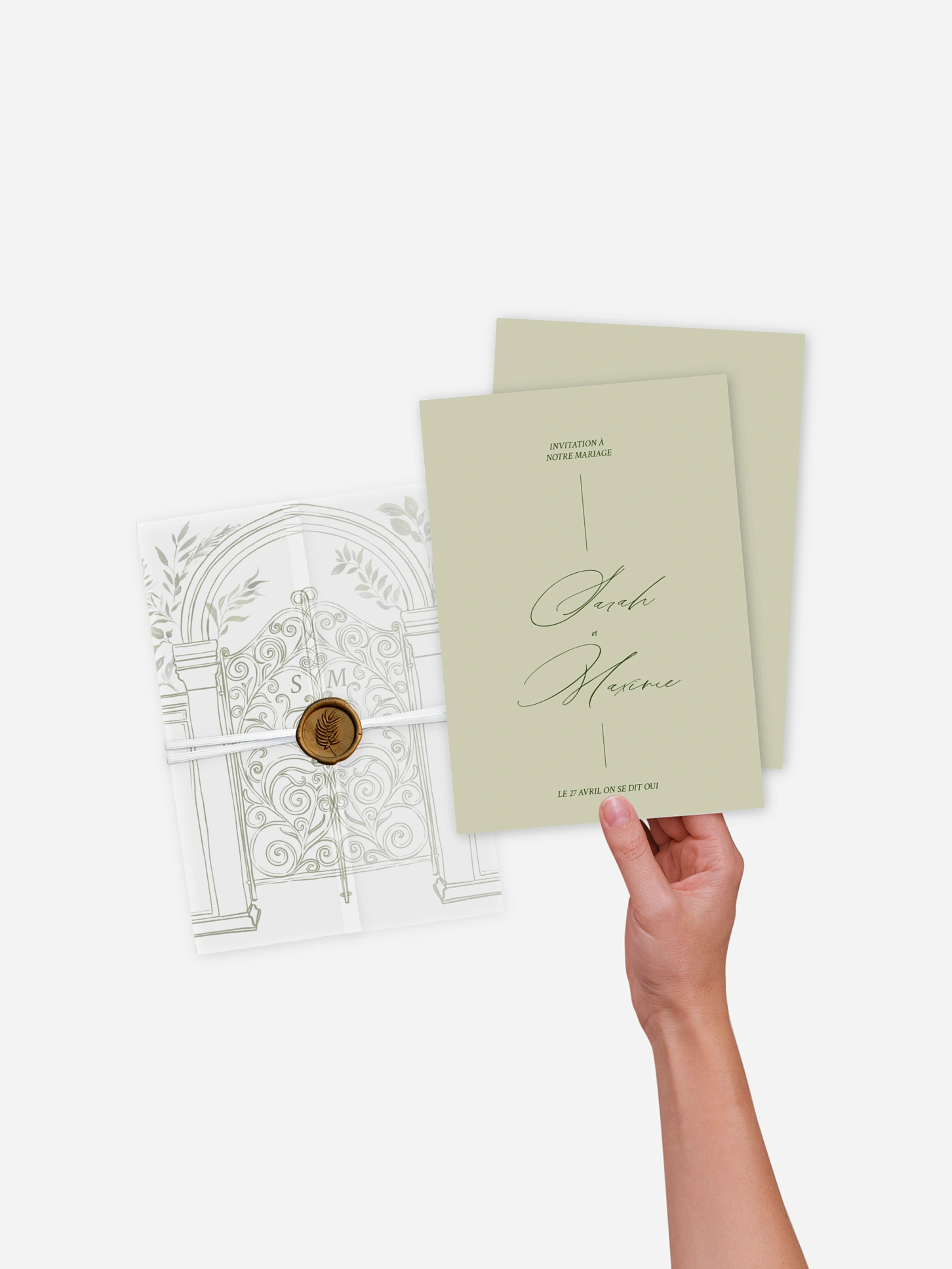 Faire-part de mariage Porte botanique