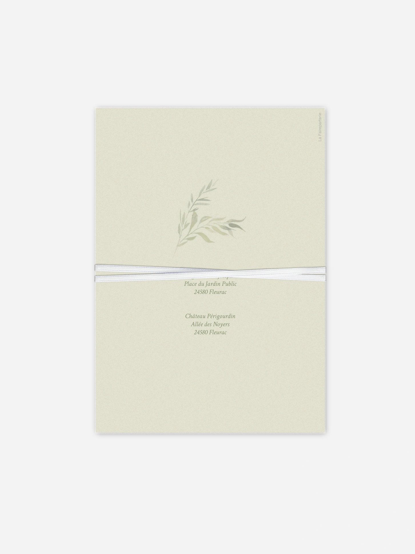 Faire-part de mariage Porte botanique