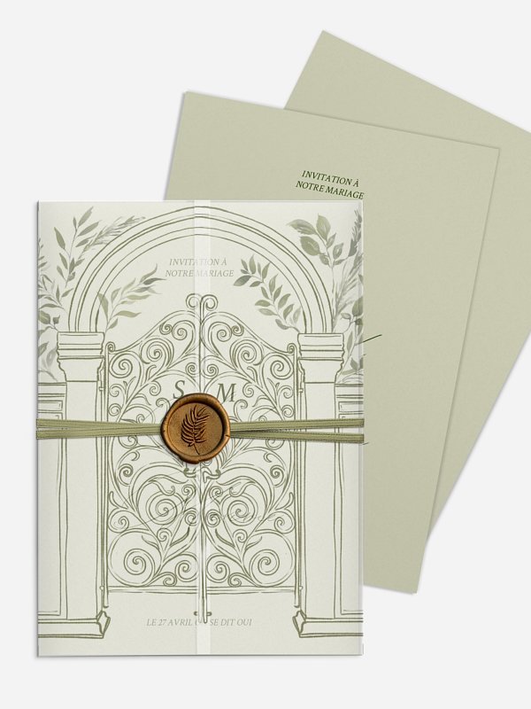 Faire-part de mariage Porte botanique