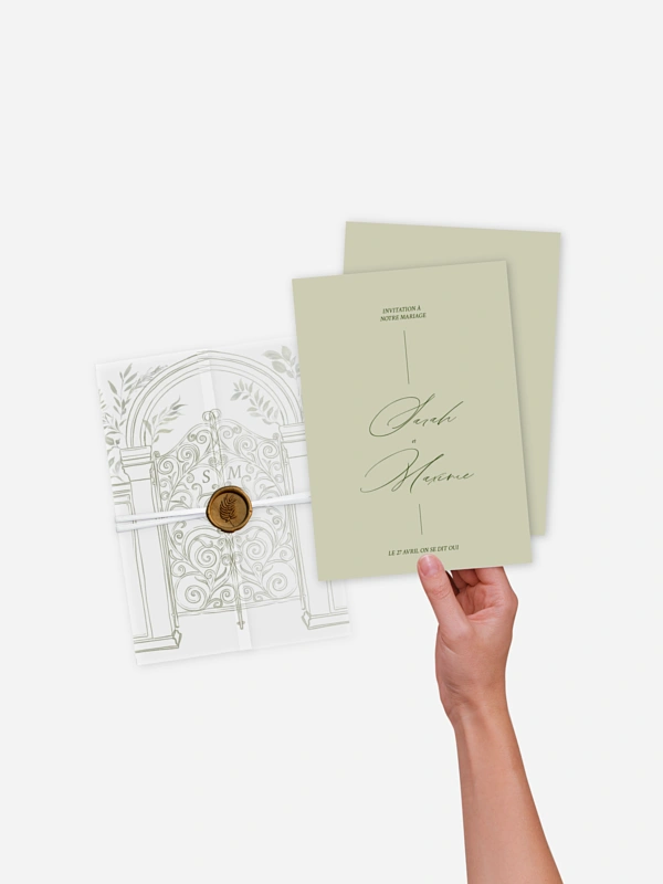 Faire-part de mariage Porte botanique